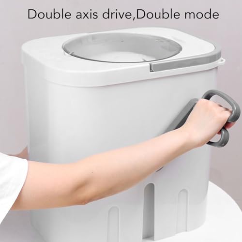 ciciglow Handmatige Kleding Wasmachine, Niet-elektrische Draagbare Roterende Wasmachine, Compacte Handcrank Roterende Wasmachine voor Slaapzaal Appartement - Afbeelding 5