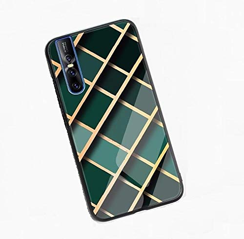 REALCASE Vivo V15 Pro Mobile Back Cover Luxury Marble Pattern Bling Shell Case [9H Tempered Glass Back ] with Soft TPU Bumper,Anti-Scratch Hybrid Protective Case for Vivo V15 Pro (Marble Black) (B07SJT4DTJ) Amazon Price History, Amazon Price Tracker