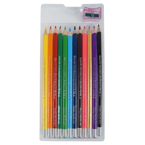 Image of Camel 12 Shades Premium Triangular Colour Pencils - Vibrant Multicolor Shades | Soft, Smooth & Break-Resistant Leads | Ideal for Drawing, Sketching, Coloring & School Art Projects