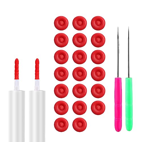 Image of 20pcs Caulk Cap, Caulking Cap Covers Caulk Saver Caps for Sealing Caulk Pipes with 2 Reusable Piercing Needles Caulk Tube Sealer Caps Caulking Tube Kit for Sealing and Preserving Caulk Tube