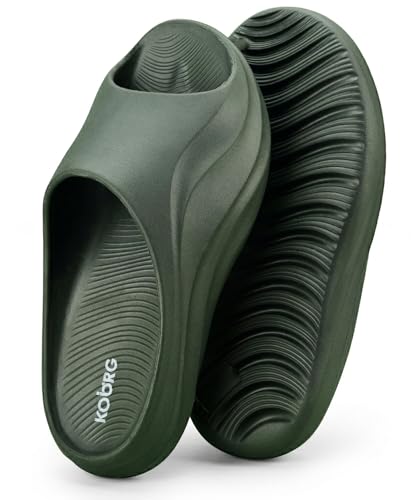 Image of KOBURG Milan Slides for Men| Stylish Trending | Comfortable | Super soft | Lightweight | EVA Sole | Casual Slider | Slippers | Flip Flops for Men KF-484