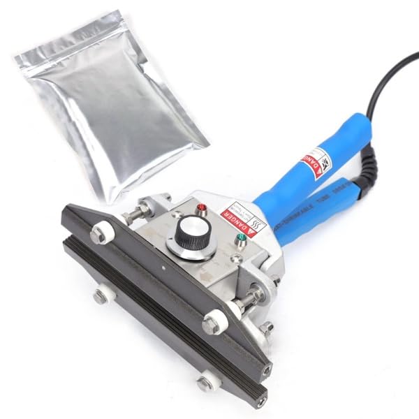 Sigillatore a caldo portatile, 300 W, 200 mm, 30 – 250 ℃, pinza sigillatrice a caldo, per sacchetti spessi in Mylar