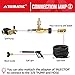 YAMATIC Adjustable Chemical Injector Kit, Downstream Injector Kit for Pressure Washer, M22-14mm Connectors, Soap Injector with Siphon Hose & Soap Nozzle,4500PSI