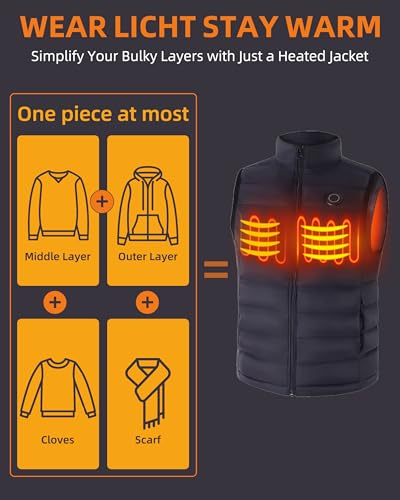 FOTN Kids Heated Vest,Fleece Heated vest for children,Girls Boys Heated Vest with 5V Battery Pack.(Unisex)2
