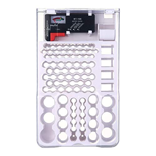 Battery Storage Organizer Case Battery Storage Box with Tester