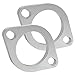 Simnliras 2 Bolt 2.25 inch/60mm Exhaust Flange Connection Kit Corrosion Proof Exhaust Flange & Exhaust Gasket Kit with Bolts & Nuts for 60mm Downpipe(2 Pcs Flange)