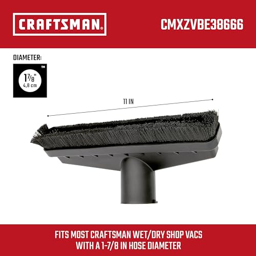 Image of CRAFTSMAN CMXZVBE38666 1-7 /8 in. Floor Brush Wet Dry Shop Vacuum Attachment