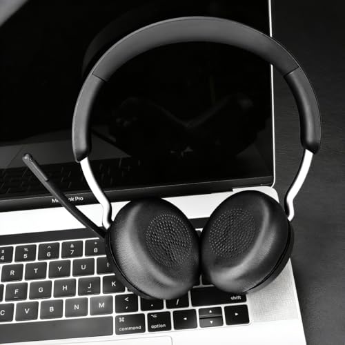 Coussinets Jabra 45H confortables en mousse de rechange defean noir - 3