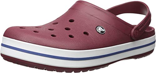 Image of Crocs Unisex Adult Garnet /White Crocband Clog 11016-6MS