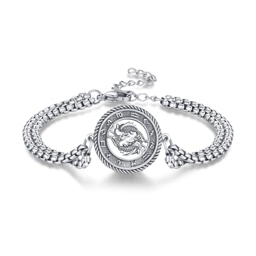 Bracelet Poissons argent 925 bijou horoscope quotidien