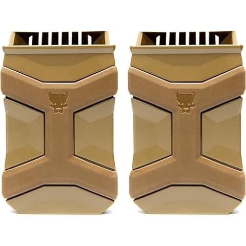 PITBULL TACTICAL Universal Mag Carrier Gen 2, Single or Double Stack Mag Pouch (2-Pack) (Flat Dark Earth) Cover