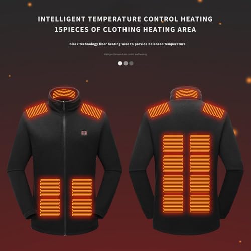 Image of Heated Jacket for Men Winter Outdoor Soft Shell Electric Heating Coat without Battery