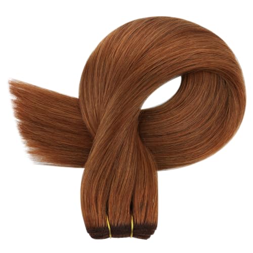 Image of Full Shine 22 Inch Sew In Weft Hair Extensions 105G Copper Remy Hair