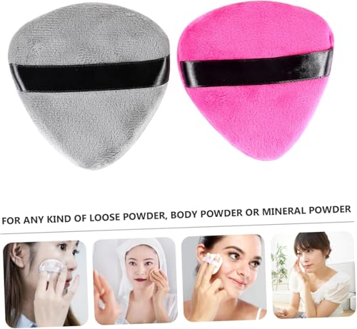 Image of Makeup Blendiful Puff, 1 Pcs Heart Shape Makeup Puff With Strap, Cotton Large Face Powder Puff, Makeup Tool, Beauty Sponges Blender Puff - Multi-colored