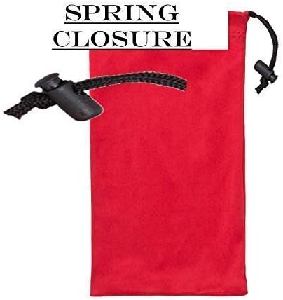 Vista 4 de Bolsa de microfibra para gafas de sol de alta calidad con cierre de resorte