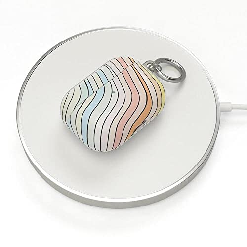 Casely Compatible With Airpods 3 Case | Ride The Wave | Pastel Rainbow Lined Airpods Case #TOP5