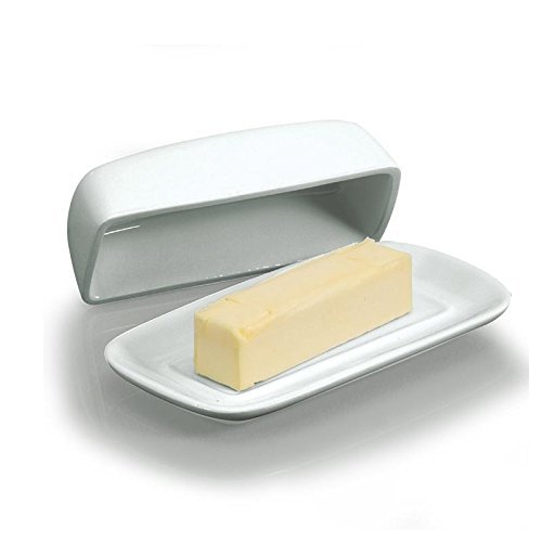 BIA Cordon Bleu Classic Butter Dish with Cover in White