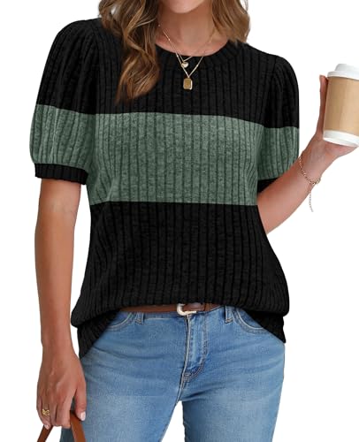 55% Off Sipaya Women's Short Sleeve Sweater Tunic Top