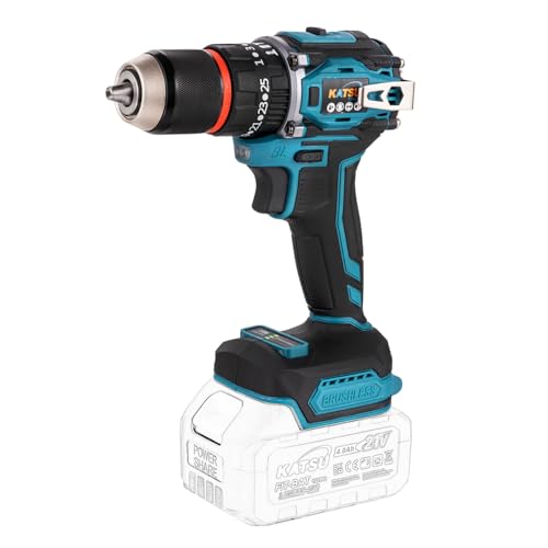 KATSU FIT-BAT de 21 V Taladro atornillador de impacto inalámbrico sin escobillas, portabrocas de 13 mm, sin batería 102624