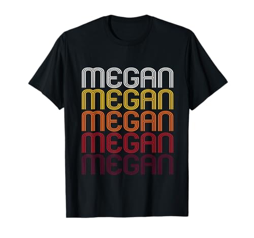 Megan Retro Wordmark Pattern - Vintage Style T-shirt T-Shirt