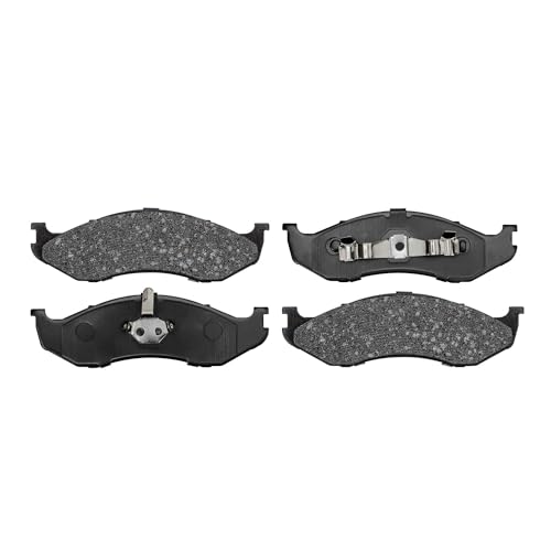 Image of Detroit Axle - Brake Pads for 03-06 Jeep Wrangler TJ, Front and Rear Brake Pads w /Hardware 2003 2004 2005 2006 Replacement