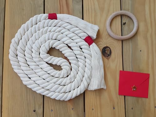 Macrame Rope Belt for Women & Men – Handmade Cotton Braided Waist Cord with Tassels, Pendant Fringe Woven Belt, Adjustable Knotted Rope Sash for Dresses, Shirts, Caftans, Utility Basic Accessories4