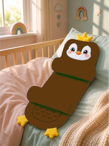 Image of Baby Hugging Pillow with Supersoft Fabric | 0-18 Months Newborn Pillow /Takiya /Cushion | Neck & Head Support for Babies (Brown2)