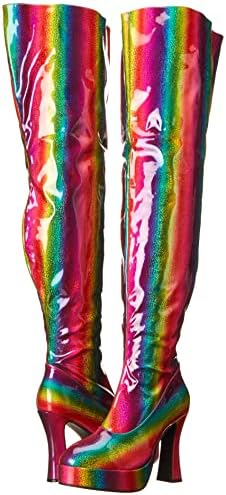 Ellie Shoes Women's 557-RAYA Over-The-Knee Boot, Rainbow, 12 | Image 6