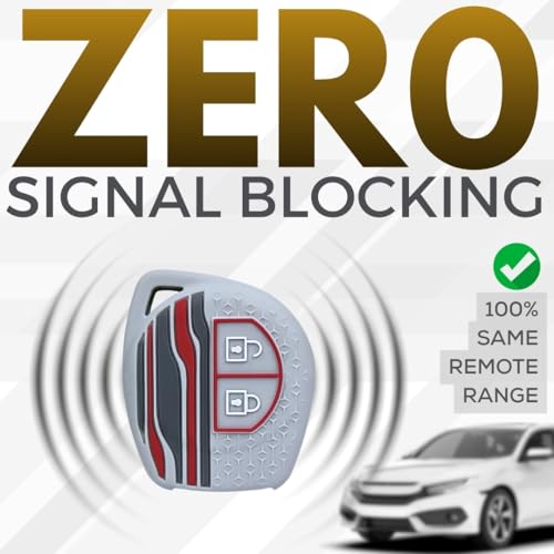 Image of KEYCEPT Tristar Key Cover for Suzuki Swift, Dzire, Ertiga, Baleno, Grand Vitara, Celerio, WagonR, Brezza, Scross, Fronx, Jimny, Ignis 2 Button Remote Key. (Grey)