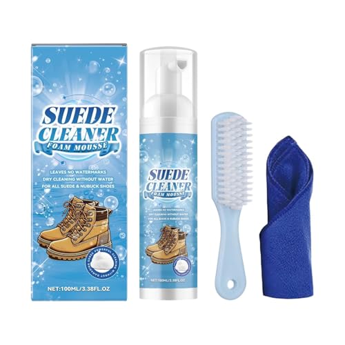 Shoe Cleaner Kit - Sneaker Cleaner | 100ml Plant-Based Footwear Care With Brush And Towel, Professional Cleaning Set For Casual Boots, Canvas & PU Leather