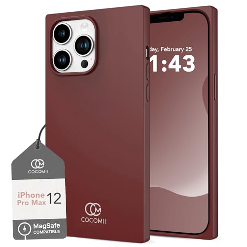 Coque carrée iPhone 12 Pro Max mince doublure microfibre mate