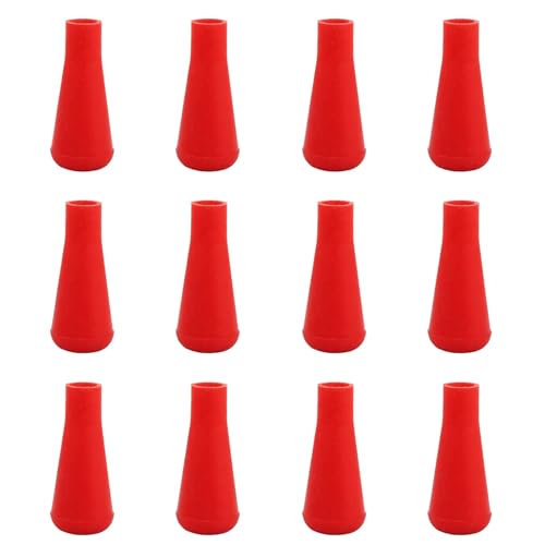 KURUGEILI 12PCS Soft Rubber Arrowheads for O.D.8mm Arrow Shaft Safety Arrow Tips for Stump Shooting or Small Games Practice