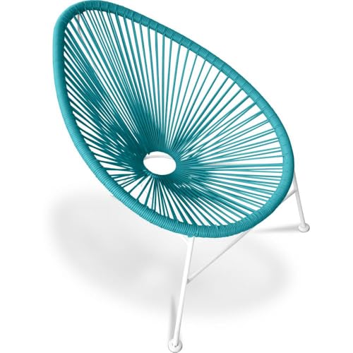 Iconik Interior Acapulco Style Silla de exterior - Silla de jardín al aire libre - Acapulco Turquesa