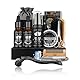 Bartpflege Set FüR MäNner,12-In-1 Bartwachstums Kit Mit Bartroller,60ml Bartshampoo,Bart Wachstum,Rasiermesser Herren,BartöL,BartbüRste,Bartschere,Geschenk FüR MäNner FüR Vatertag Christmas