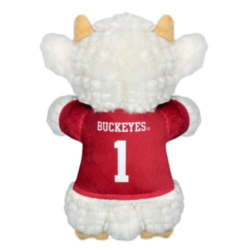 Pets First NCAA Ohio State Buckeyes Goat Plush Toy for Dogs and Cats with Squeaker, Wearing a Team Jersey! Fun & Sporty Goat Shaped Dog Chew Toy, Interactive Pet Toy by Pets First - Image 2