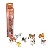 Wild Republic Dog Nature Tube, Dog Figures, Pet Toy, Kids Gifts, 8 Piece Set
