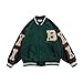 Produktbild GladiolusA Herren College Jacke Baseball Sportjacke Sweatjacke Grün M