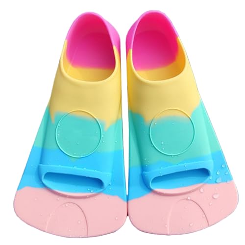 Aletas para niños de natación, aletas infantiles para nadar, aletas de silicona, accesorios de entrenamiento de natación, equipo de buceo y snorkel para piscinas, playas, lagos al aire libre