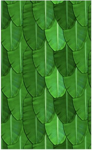 Image of Banana Leaf Design Backdrop Decoration Pooja Cloth (5 * 8 FT) (Banana 2)