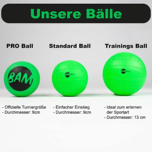 bamball extra Ersatzbälle (1 Trainingsball + 2 Spielbälle) - Roundnet Bälle - Ideal zum Training geeignet.