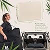 MASSUNDA Comfort Deluxe - Table de Massage Pliante et réglable en Hauteur, Table de Massage Pliable en Bois Massif, Repose-Bras, Coussin de Soutien de Nuque, têtière Ergonomique (Beige)