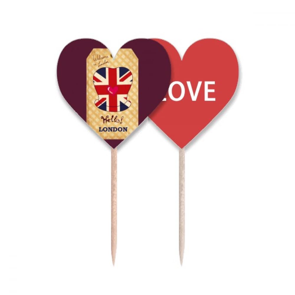 Cupcake pick London Stamp et drapeau pour réussir vos décors de gâteaux