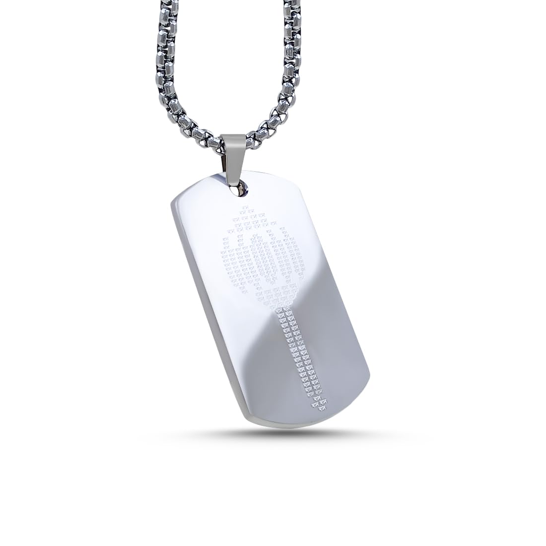 Gift Nest Ram-Inscripted Silver Hanuman Gada Pendant Locket with chain for men/boys Symbol of Strength