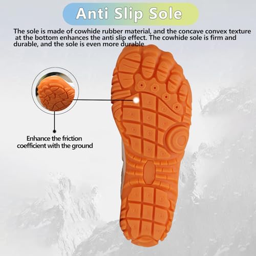 Image of Beach Water Shoes for Women Men Quick Dry Non-Slip Wide Toe Hike Barefoot Footwear for Beach Pool Aqua Swim Surf Walk