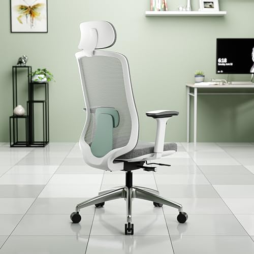 Image of Green Soul Cosmos Pro Premium Office Chair | High Back | Mesh Ergonomic Home Office Desk Chair (Sage Green) | DIY Installation| 3 Years Warranty