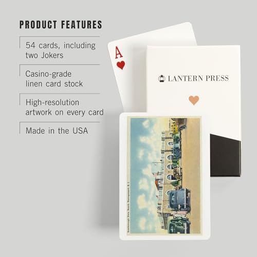 Baraja de 52 cartas tamaño póker vista Rhode Island miniatura 3