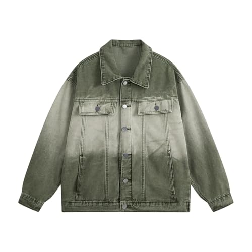 Veste en jean homme coupe ample et col rabattu chic - 4