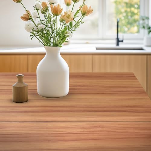 Image of Wall Stickers Wallpaper Wood Solid Grain DIY Self Adhesive Vinyl Door, Office, Wooden Furniture, Shelf Liner, Almirah, Table Top, Peel and Stic Kitchen Cabinet (24x144Inch)