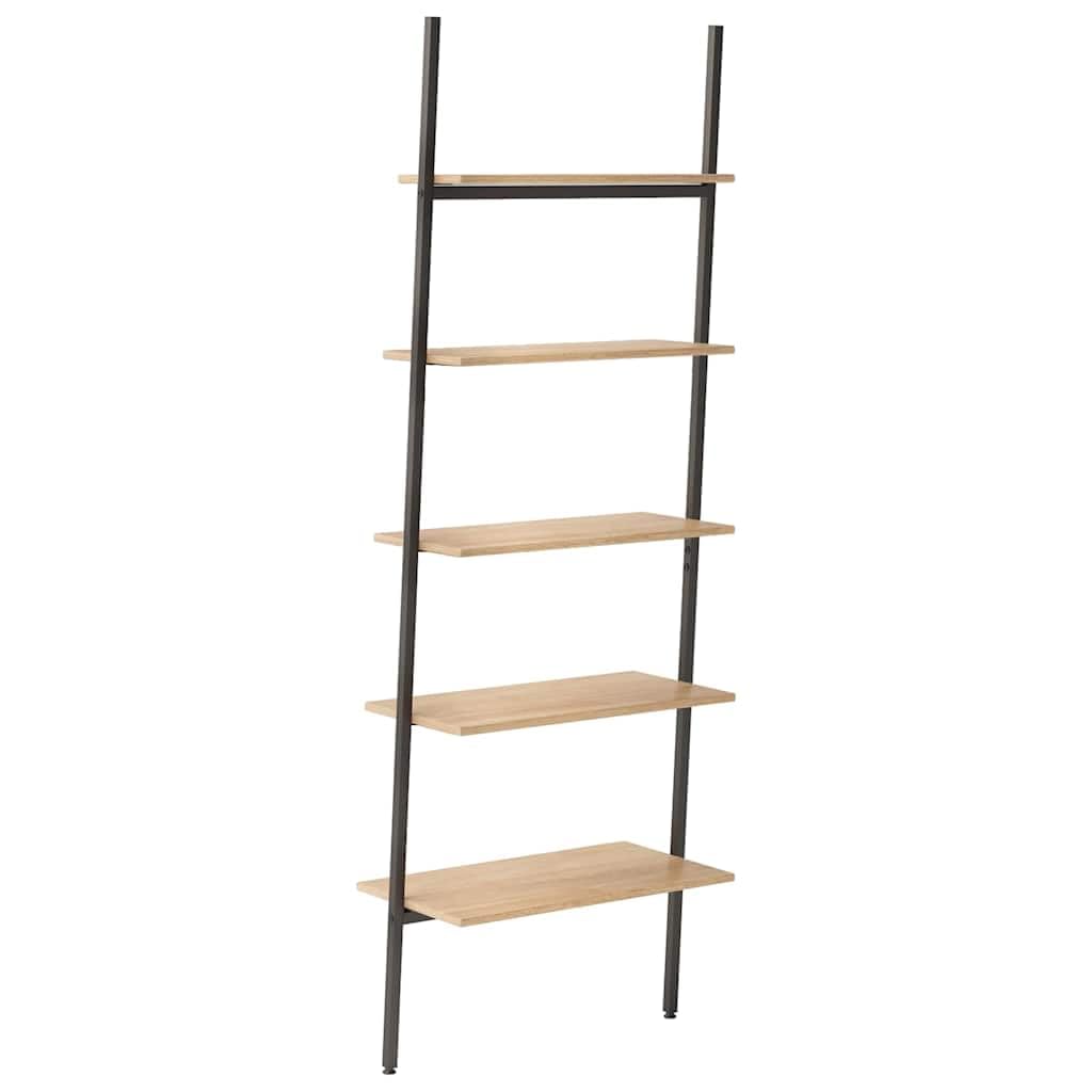 Scaffale a scala con 5 ripiani, 64 x 34 x 185,5 cm, marrone
