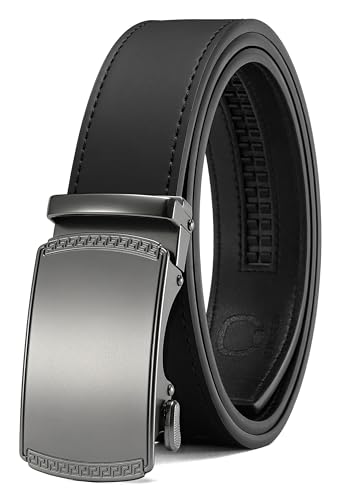 Image of CHAOREN Mens Belt Leather Ratchet Belt - Customizable Fit, Effortless Style (35mm)
